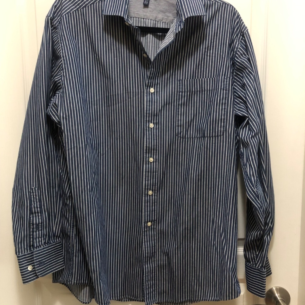 Tommy Hilfiger men’s cotton shirt striped 16 1/2 (34-35)